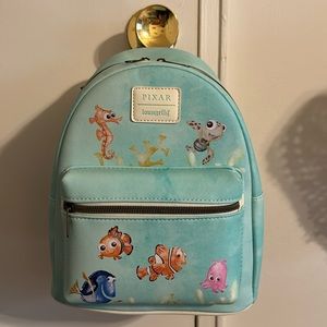 Loungefly Disney Pixar Finding Nemo Watercolor Character Mini Backpack